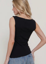 Off The Shoulder Asymmetrical Top - Black