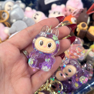 Sparkle Bubu Keychain - Purple
