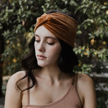 Velvet Twist Headband - Chestnut