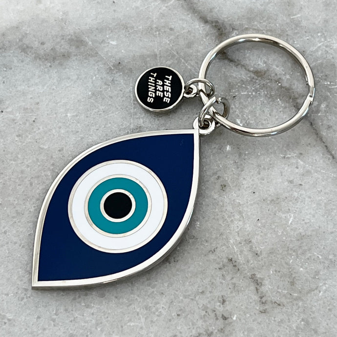 Evil Eye Enamel Keychain