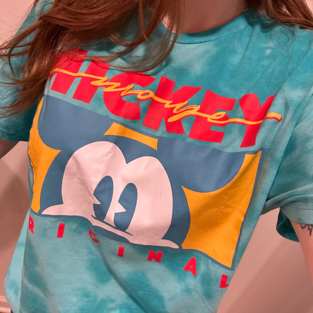 Vintage Mickey Tee - Ocean Blue