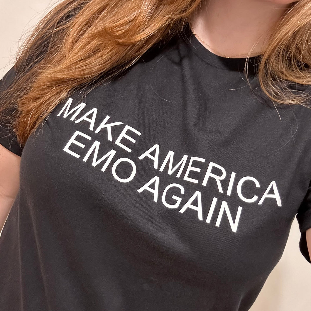 Make America Emo Tee - Black