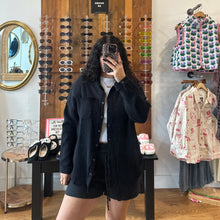 Gauze Button Down Shirt - Black