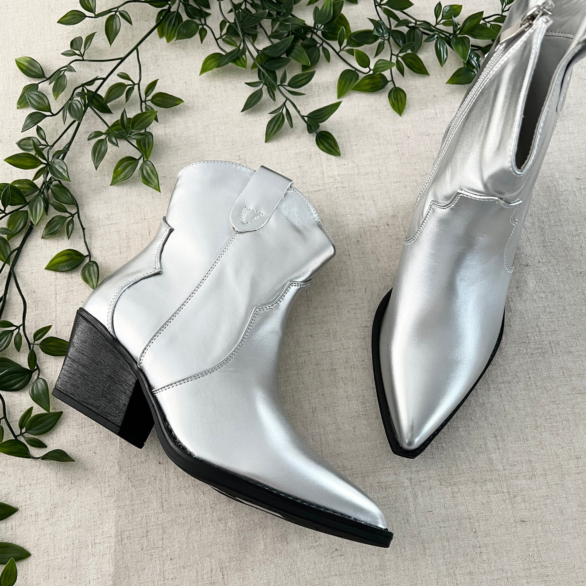 One Of These Nights Boots - Silver Hunt & Orchard One Of These Nights Boots - Silver Hunt & Orchard