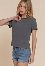 Acid Wash Tee - Washed Black