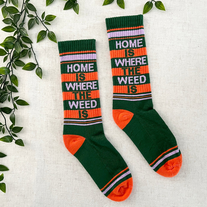 Gym Socks - Home Is Where The Weed Is