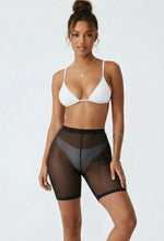 Mesh Biker Shorts - Black
