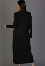 Layla Long Open Cardigan  - Black