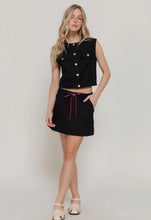 Pier Mini Skirt (with shorts) - Black