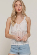 Woodstock Crochet Tank - Ivory