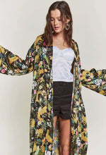 Tiger Open Duster - Black