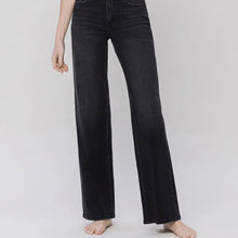 Flying Monkey High Rise Straight Jeans - Vintage Black Was