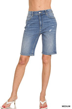 Blogger Stretch Denim Shorts - Midwash