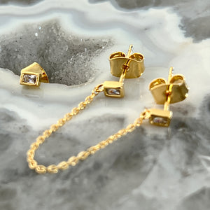 Chain Earring Set - Gold Dipped