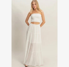 Mykonos Cropped Tube Top - White