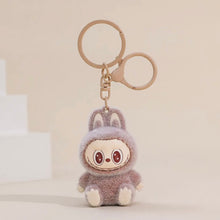 Fuzzy Bubu Keychain - Gray