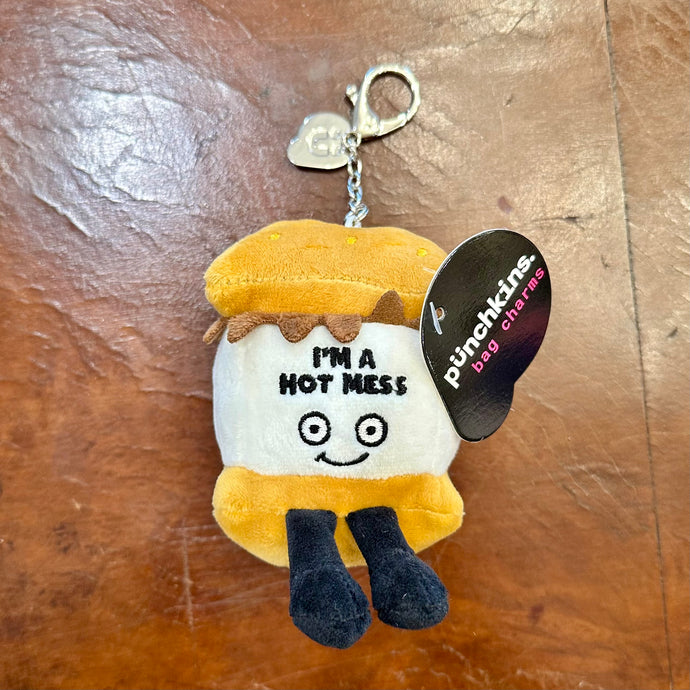 Hot Mess Plush Bag Charm