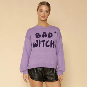 Bad Witch Sweater - Purple