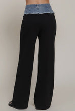 Alter Ego Denim Detail Sweatpants - Black