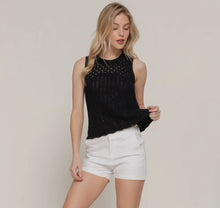 Penny Crochet Top - Black