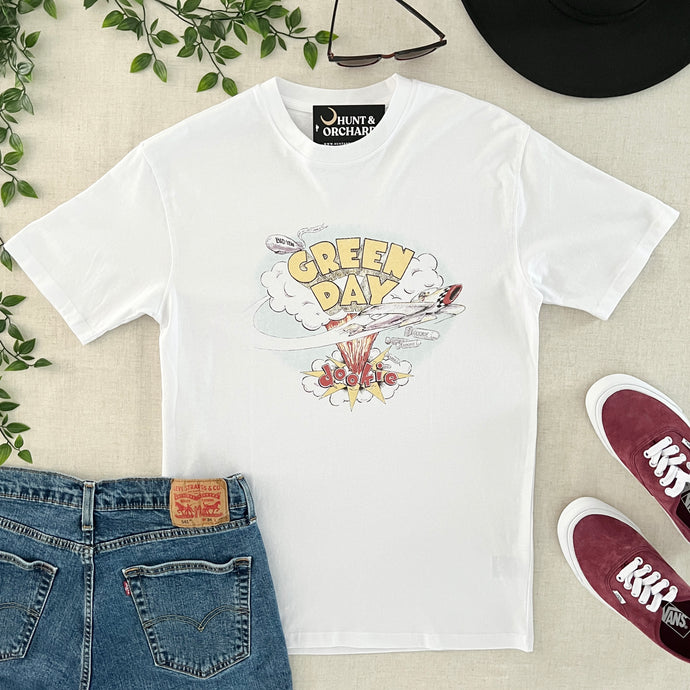 Green Day Dookie Tee - White