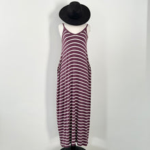 Harbor Stripe Maxi Dress - Plum