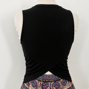 Kelly Ruched Tank - Black