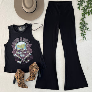 Witching Hour Bell Bottoms - Black