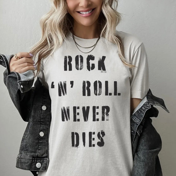 Rock N’ Roll Never Dies Tee - White