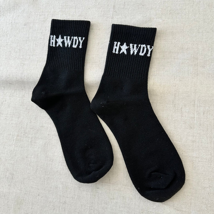 Howdy Socks - Black