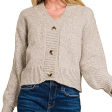 Cozy Cabin Cardigan Sweater - Taupe