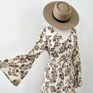 Provence Bell Sleeve Dress - Ivory