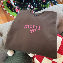 Merry Bow Pullover - Brown