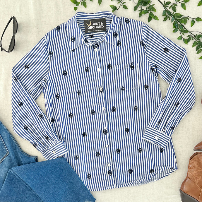 Vintage Shirt - Blue Stripe
