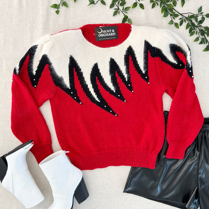 Vintage Sweater - Red