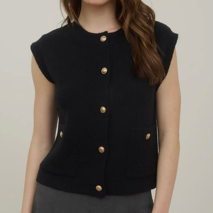 Down to Business Knit Top - Black