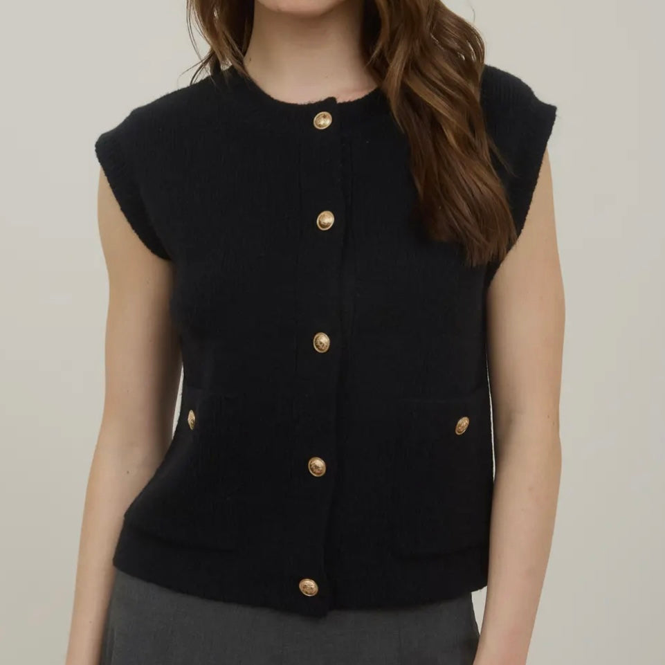 Down to Business Knit Top - Black