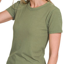 Wanderlust Micro Rib Tee  - Olive