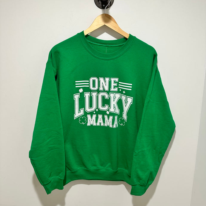 One Lucky Mama Pullover - Green