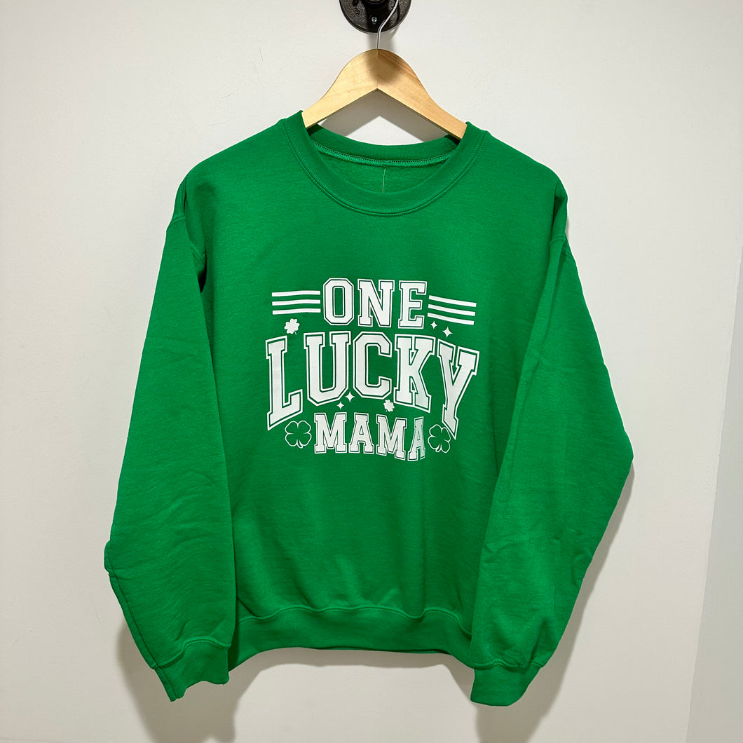 One Lucky Mama Pullover - Green