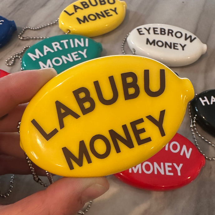 Labubu Money Coin Pouch or Bag Charm - Yellow