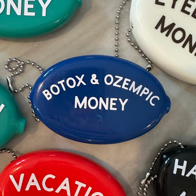 Botox & Oz Coin Pouch or Bag Charm - Blue