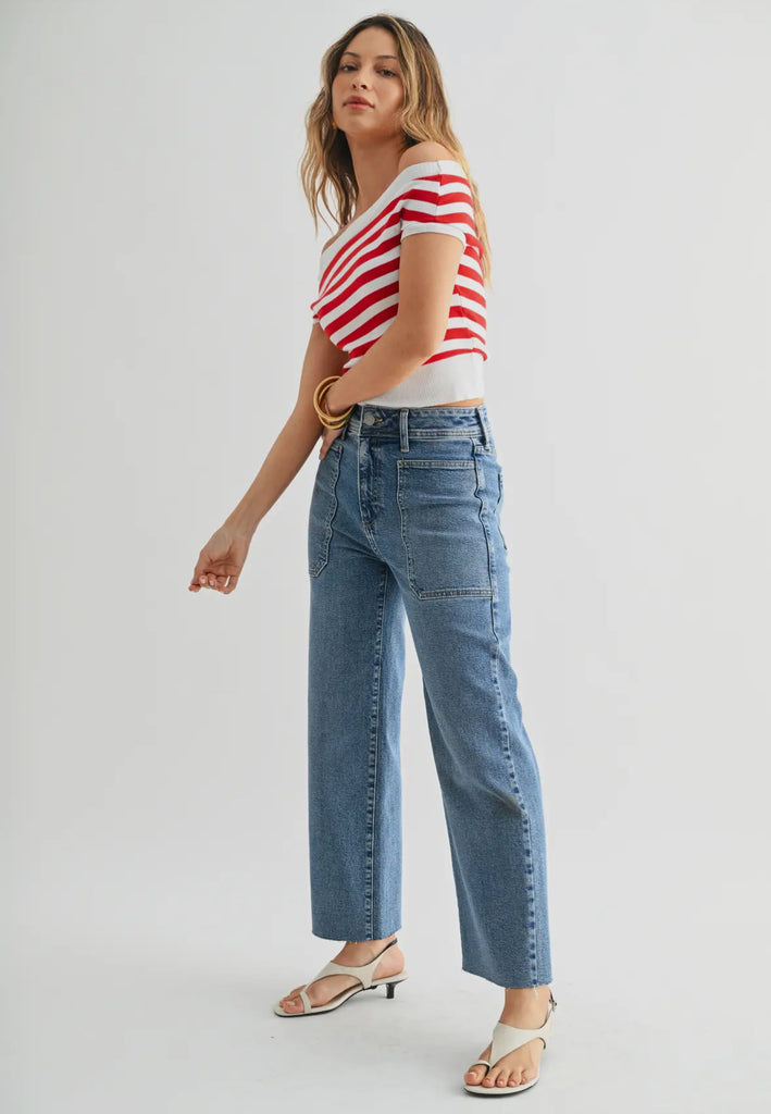 JBD Stretch Utility Wide Leg Jeans - Medium – Hunt & Orchard