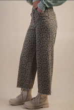 Delancy Straight Crop Jeans - Leopard