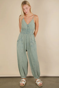 Ludlow Jumpsuit - Burnout Olive