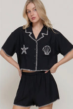 Seashell Top - Black