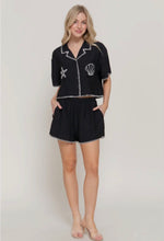 Seashell Top - Black