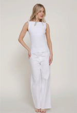 Summer Petite Ribbed Tank - White
