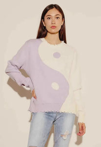 Yin Yang Two Tone Sweater