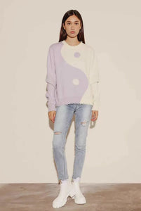 Yin Yang Two Tone Sweater